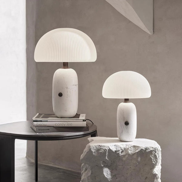 Nordic Cream Style Glass Table Lamp