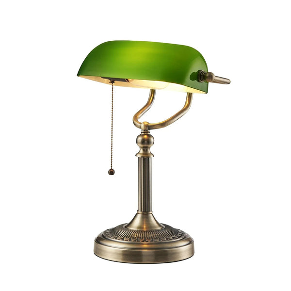 Glass Shade Banker’s Lamp